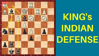 How to Attack with the Kings Indian Defense  Taimanov vs Najdorf [upl. by Conney]