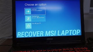 How to Recover MSI Laptop to Original Factory Settings Without Losing Data [upl. by Madra]