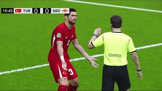 Turkey vs Georgia LIVE 2024 Euro Cup Full Match  Video game simulation PES 2021 [upl. by Pazia]