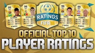 FIFA 16 ULTIMATE TEAM TOP 50 OFFICIAL PLAYER RATINGS 101 MESSI amp RONALDO FIFA 16 [upl. by Ander865]