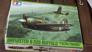 Inbox Review of the 148 Scale Brewster B339 Buffalo from Tamiya [upl. by Christiansen322]