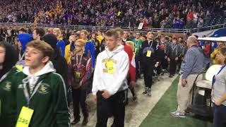 Sights and sounds of the 2019 MHSAA individual wrestling championships grand march [upl. by Sale]