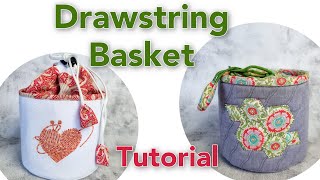 Drawstring Fabric Bucket [upl. by Bedelia]