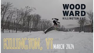 Snowboarding Killington Mountains PEACE PARK [upl. by Argella]