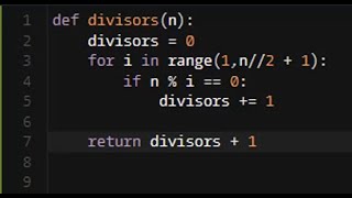 Python  Count the Divisors of a Number  Codewars 7KYU [upl. by Kaete]