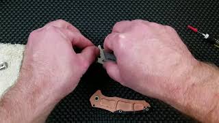 Guts and Glory Kershaw Natrix copper disassembly and detent issue explanation [upl. by Ed]