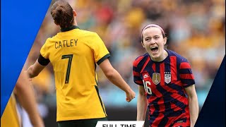 Matildas V USWNT Highlights  Lindsey Horan penalty goal  Live on 10  Paramount [upl. by Emilio]