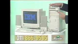 Computador IBM Aptiva Pentium 166Mhz HD 31Gb 16MB RAM Comercial com Emilio Surita TV Mappin 1996 [upl. by Dyal]