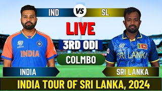 Live IND Vs SL Match Score  Live Cricket Match Today IND vs SL 3rd Odi live 1st innings livescore [upl. by Akcire]