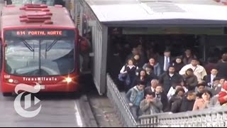 The Buses of Bogotá  The New York Times [upl. by Sucramd822]