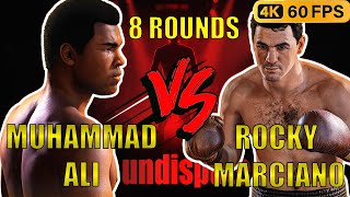 Undisputed 10 Release  Muhammad Ali VS Rocky Marciano  8 ROUNDS  4K 60FPS [upl. by Nywroc]