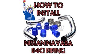 navarad40 nissannavara d40 Nissan Navara D40 Aluminium Turbo Piping Review [upl. by Vassar]