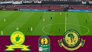 Mamelodi Sundowns vs Young Africans CAF Champion League 2324 Full MatchVideoGame PES 2021 [upl. by Dulcy]