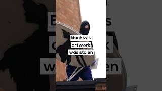 Banksys latest artwork was stolen [upl. by Kedezihclem]