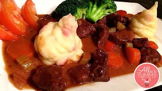 How to make Beef Stew  Beef Recipe  Говядина тушеная в красном вине [upl. by Milon510]