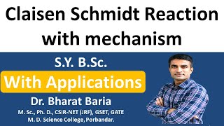 Claisen Schmidt Reaction with mechanism and Application  Dr Bharat Baria [upl. by Kado541]