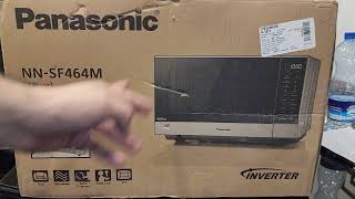 PANASONIC SF464M FLATBED MICROWAVE OVEN UnboxingReview and Stock by FE [upl. by Atsyrhc]