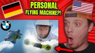 American Reacts to BMW Electric Wingsuit  the future of individual flying [upl. by Gavin]