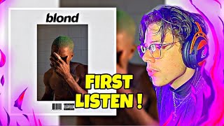 FIRST TIME LISTENING TO FRANK OCEANS BLONDE  REACTION REVIEW [upl. by Wickham]