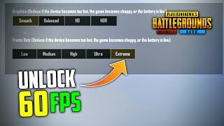 HOW TO UNLOCK 60 FPS ON PUBG MOBILE LITE  PLAY ON SMOOTH amp EXTREME GRAPHICS [upl. by Bondon325]