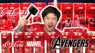 ASMR coke x marvel superheroes [upl. by Tiernan484]