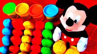 30 Surprise Eggs Play Doh MICKEY MOUSE Peppa Pig Frozen Disney Cars Mario LPS Kinder MLP FluffyJet [upl. by Allemac43]