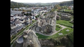 Netherlands Valkenburg Castle from above  Kasteel Valkenburg vanuit lucht 2017 [upl. by Oech]