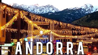 ANDORRA 🇦🇩 BUS TOUR  ANDORRA LA VELLA  ENCAMP  SOLDEU  GRAU ROIG  PAS DE LA CASA JANUARY 2024 [upl. by Heater]