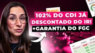 O melhor CDB pósfixado pagando 120 do CDI equivale a 102 do CDI descontado o IR [upl. by Elvis]