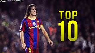 FC Barcelona ● Top 10 Center Backs Ever ● 1080p HD [upl. by Attenyl174]