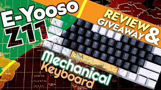 EYooso Z11 HotSwappable Mechanical Keyboard Review amp Giveaway [upl. by Jeffers727]