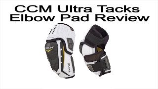 CCM Ultra Tacks Elbow Pad Review [upl. by Evetta13]