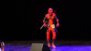 Manga Mania 2015  Montelimar  Concours Cosplay  18  Deadpool [upl. by Hnirt]