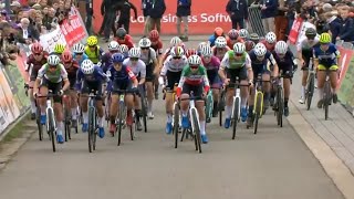 Cyclocross Beringen Women Elite 50fps 12 Oct 2024 [upl. by Melodie201]