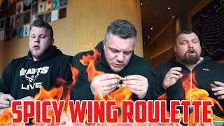 SPICY WING ROULETTE CHALLENGE WITH EDDIE HALL  STOLTMAN BROTHERS [upl. by Htabazile]