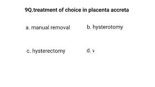 top questions on antepartum haemorrhage APH  DRYR MCQs [upl. by Hercule]