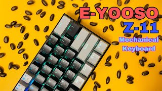 Unboxing and Review EYooso Z11 Mechanical Keyboard  The Ultimate Gaming Companion [upl. by Asle]