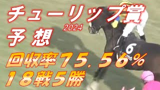 チューリップ賞2024 予想 回収率7556％ 18戦6勝 クール最終戦に向けて数字を積み上げる！！ 元馬術選手のコラム by アラシ [upl. by Felic]