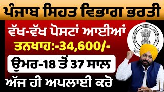 Punjab Mandi Recruitment 2024Punjab Govt Jobs May 2024Latest Punjab Jobs May 2024 [upl. by Ellahcim]