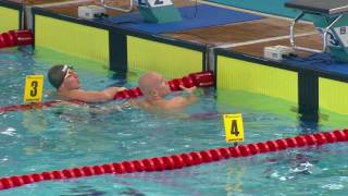 25 07 2017 SWIMMING HIGHLIGHTS MEN 50M SEMI FINAL DEAFLYMPICS 2017 [upl. by Keily]