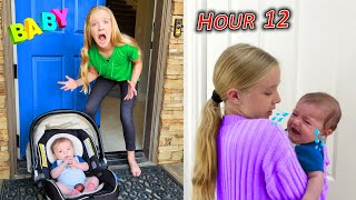 Baby Dropped Off at My House Being a Mom for 24 Hours [upl. by Manon]