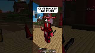 X1 CONTRA UM HACKER NO BEDWARS mush minecraft bedwars [upl. by Mateya660]