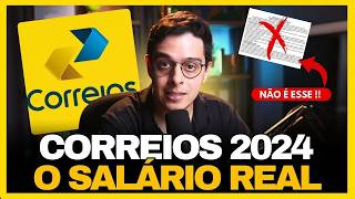 CONCURSO CORREIOS 2024 l SALÁRIO REAL NA PRÁTICA [upl. by Bohun]