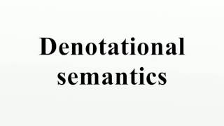 Denotational semantics [upl. by Sheeree661]