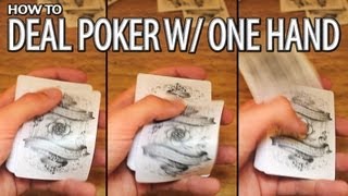 How to Deal Poker with One Hand [upl. by Ahsenad]