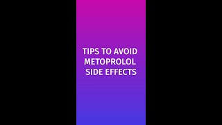 Metoprolol side effects TIPS to avoid them [upl. by Mayfield]