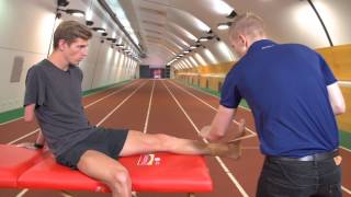 Elastoplast How to strap the ankle with the AIS Australian Institute of Sport [upl. by Nnil]