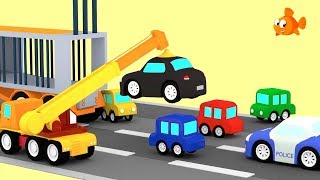 POLICE CAR CHASE 🔴🔵 Cartoon Cars  Cartoon Animation Cartoons for children [upl. by Fransen]