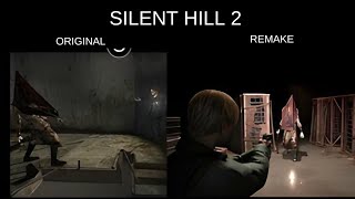 Pyramid Head Silent Hill 2 Remake vs Silent Hill 2 Original [upl. by Lorrin]