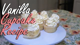 HOW TO MAKE VANILLA CUPCAKES  Frenchies Bakery [upl. by Kcirdaed]